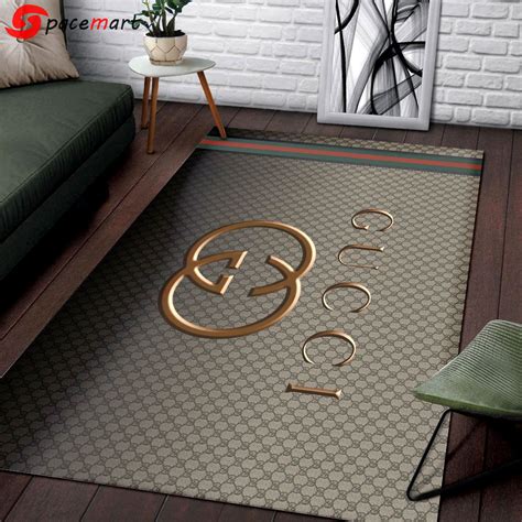 gucci replica logo curtains|gucci rug for living room.